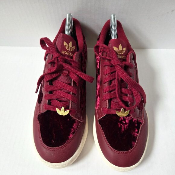 Adidas Shoes Mens 7 Continental 80 Collegiate Burgundy Velvet EH0173 - Picture 1 of 12